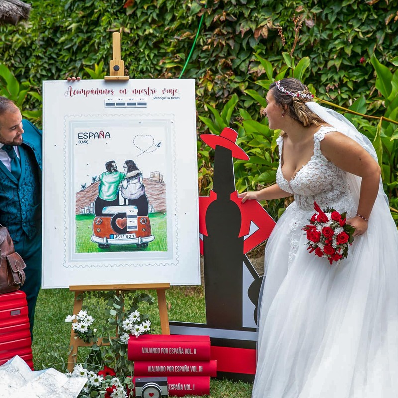 Boda viaje - seating plan original 