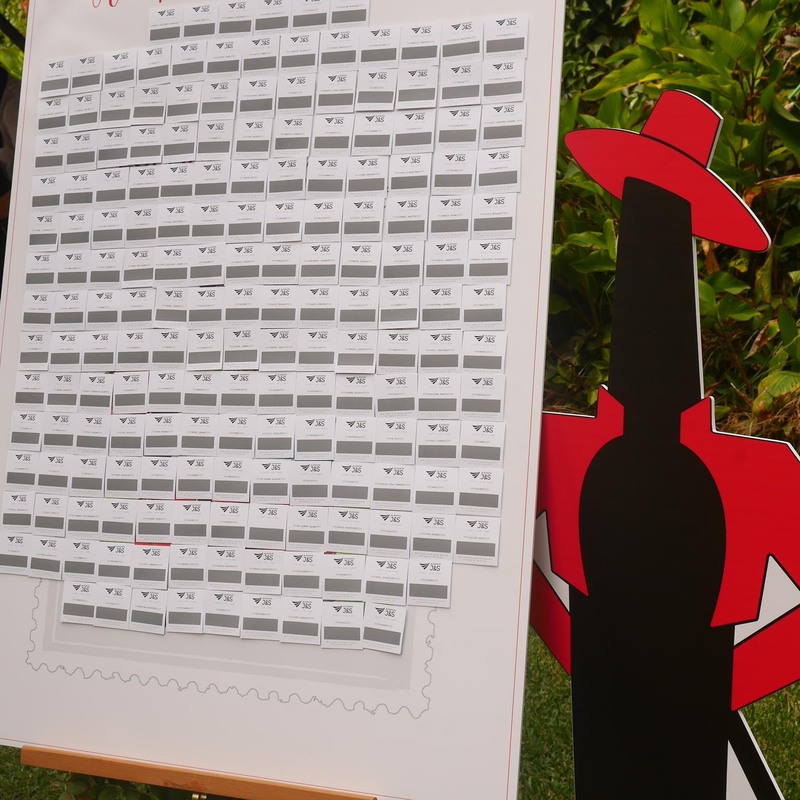 Boda viaje - seating plan original 